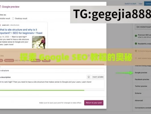 探索 Google SEO 教程的奥秘