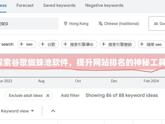 探索谷歌蜘蛛池软件，提升网站排名的神秘工具？
