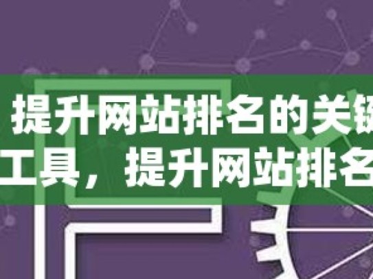 SEO 查询，提升网站排名的关键步骤掌握SEO查询工具，提升网站排名的秘诀！