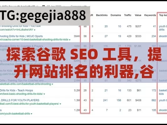 探索谷歌 SEO 工具，提升网站排名的利器,谷歌SEO工具，提升网站排名的利器