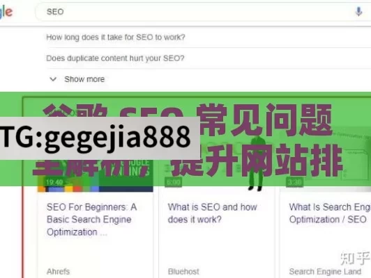 谷歌 SEO 常见问题全解析，提升网站排名的关键,谷歌SEO常见问题解答