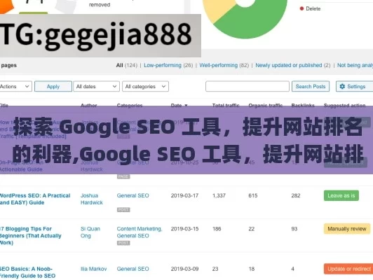 探索 Google SEO 工具，提升网站排名的利器,Google SEO 工具，提升网站排名的利器