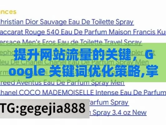 提升网站流量的关键，Google 关键词优化策略,掌握Google关键词优化的秘诀