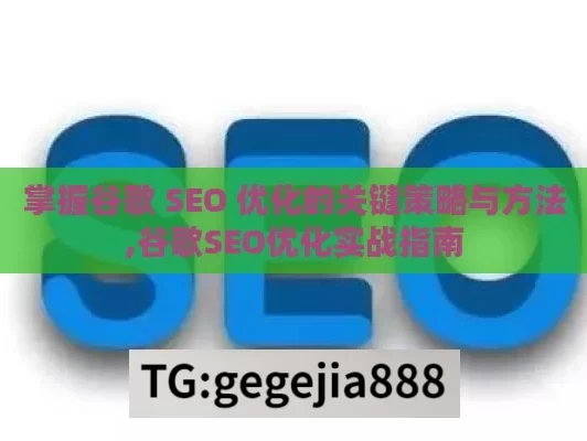 掌握谷歌 SEO 优化的关键策略与方法,谷歌SEO优化实战指南