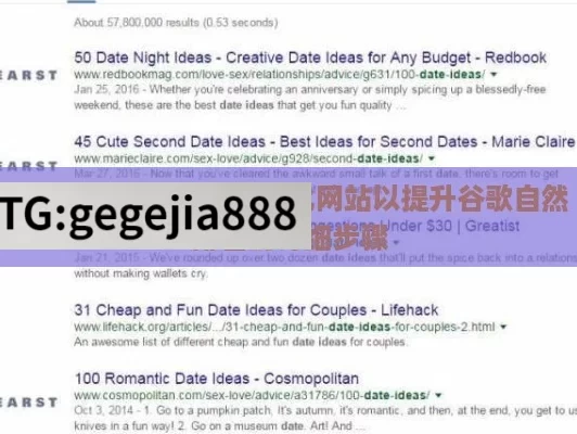 Google SEO教程，优化网站以提升谷歌自然排名的详细步骤