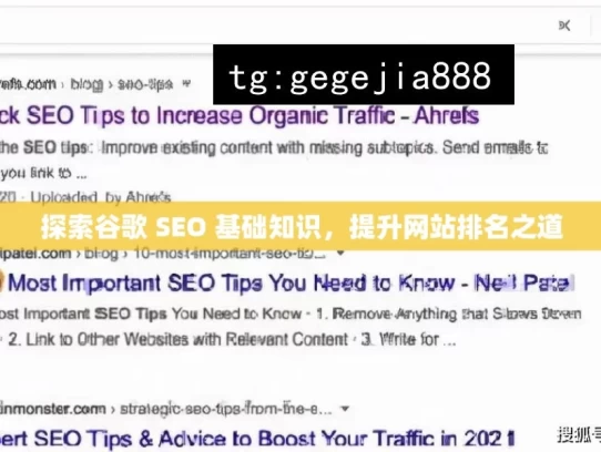 探索谷歌 SEO 基础知识，提升网站排名之道，探索谷歌 SEO 基础提升网站排名