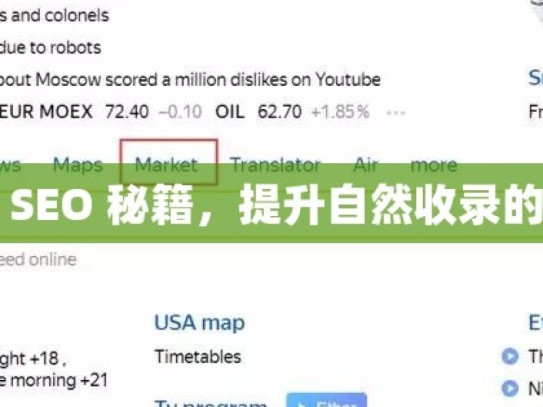 掌握谷歌 SEO 秘籍，提升自然收录的关键策略