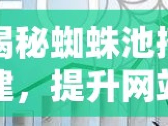 揭秘蜘蛛池搭建，提升网站排名的秘密武器掌握蜘蛛池搭建秘籍，提升网站SEO效果的终极指南！