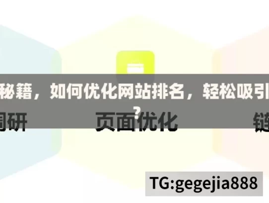 谷歌SEO秘籍，如何优化网站排名，轻松吸引海量流量？，谷歌 SEO 秘籍，优化排名引流量