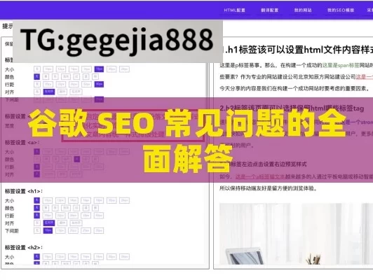 谷歌 SEO 常见问题的全面解答