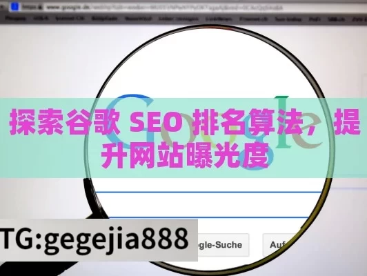 探索谷歌 SEO 排名算法，提升网站曝光度