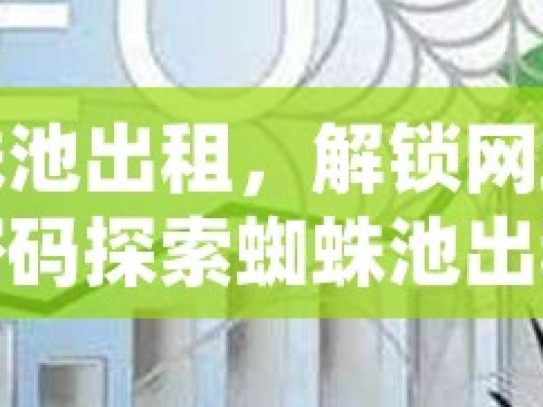 蜘蛛池出租，解锁网站流量密码探索蜘蛛池出租服务，低成本营销的高效选择