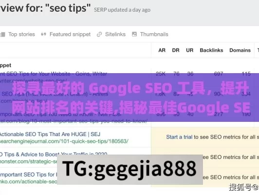 探寻最好的 Google SEO 工具，提升网站排名的关键,揭秘最佳Google SEO工具