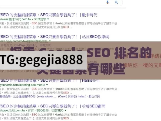 探索 Google SEO 排名的关键因素有哪些