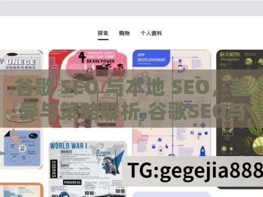 谷歌 SEO 与本地 SEO，差异与策略解析,谷歌SEO与本地SEO，策略差异与影响解析