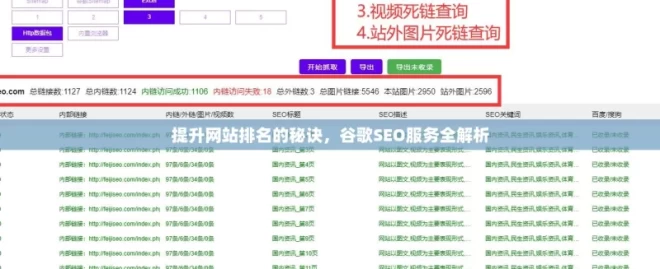 提升网站排名的秘诀，谷歌SEO服务全解析，谷歌 SEO 服务与排名提升