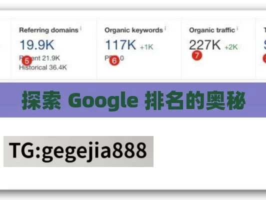 探索 Google 排名的奥秘