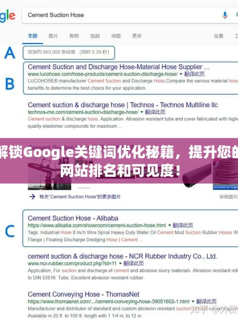 解锁Google关键词优化秘籍，提升您的网站排名和可见度！