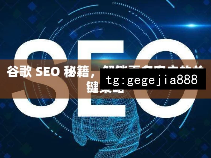 谷歌 SEO 秘籍，解锁更多客户的关键策略