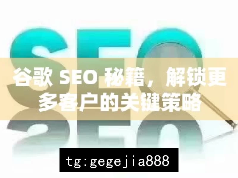 谷歌 SEO 秘籍，解锁更多客户的关键策略