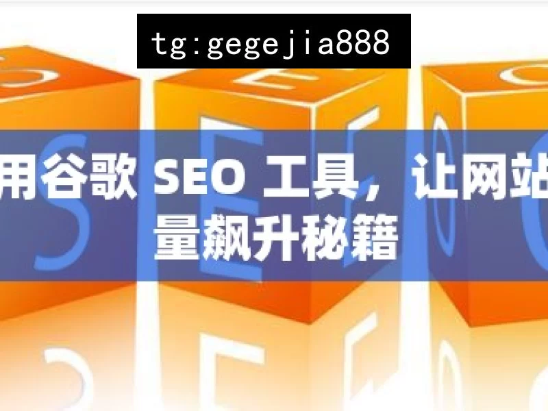 巧用谷歌 SEO 工具，让网站流量飙升秘籍