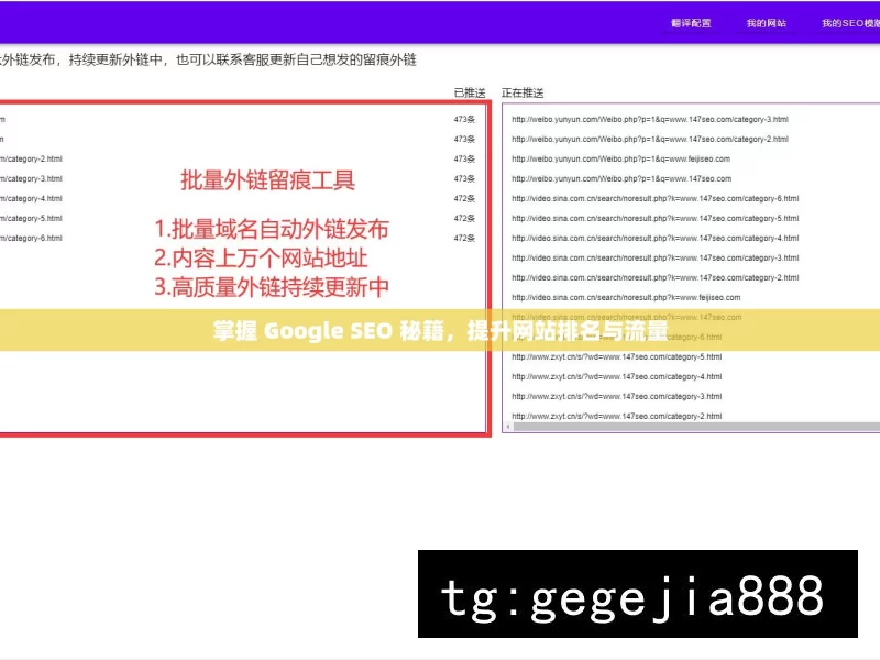 掌握 Google SEO 秘籍，提升网站排名与流量