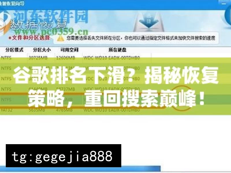 谷歌排名下滑？揭秘恢复策略，重回搜索巅峰！