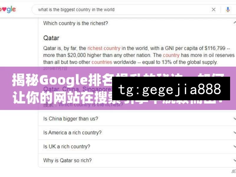 揭秘Google排名提升的秘诀，如何让你的网站在搜索引擎中脱颖而出？