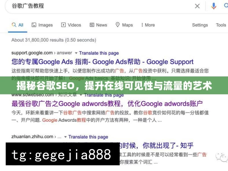 揭秘谷歌SEO，提升在线可见性与流量的艺术