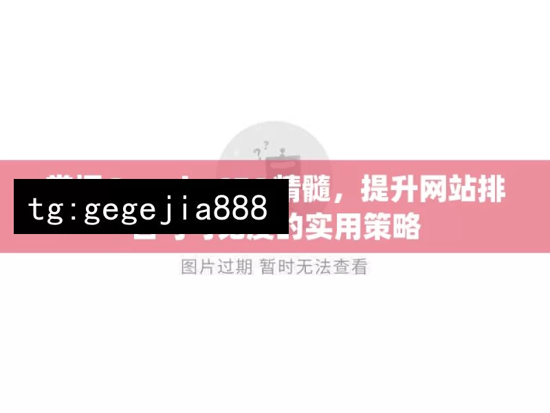 掌握Google SEO精髓，提升网站排名与可见度的实用策略