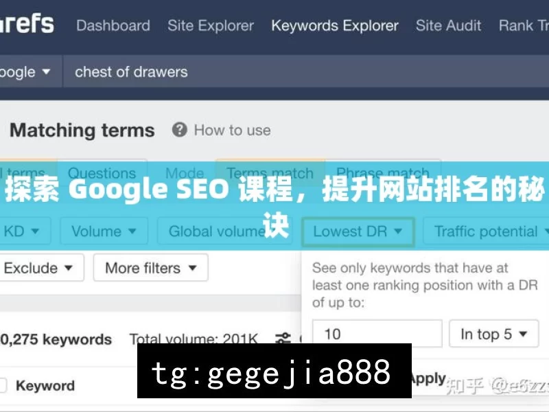 探索 Google SEO 课程，提升网站排名的秘诀