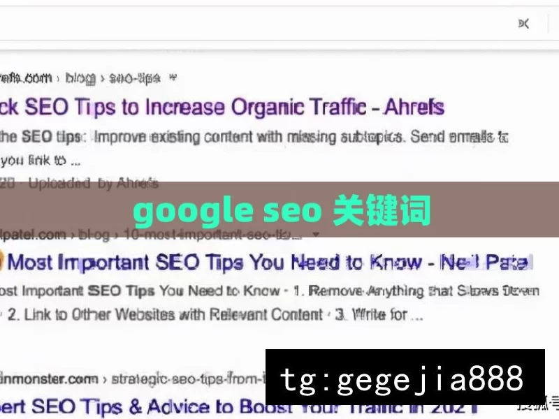 google seo 关键词