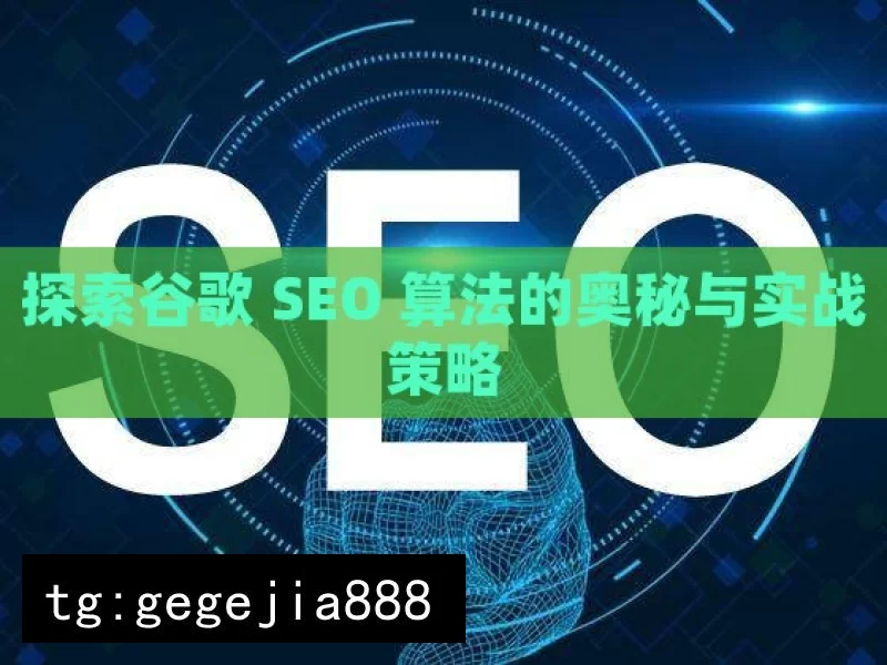 探索谷歌 SEO 算法的奥秘与实战策略