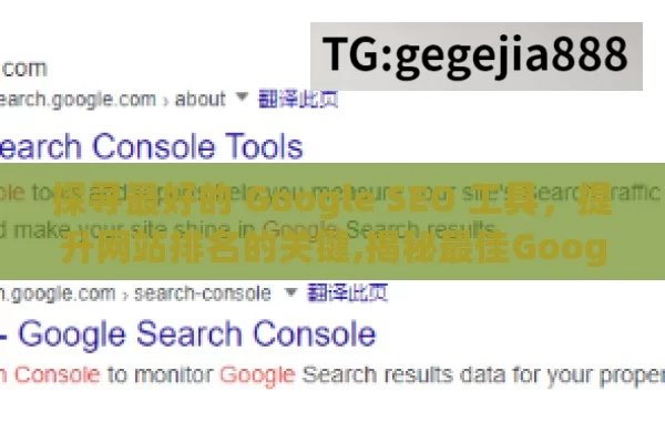 探寻最好的 Google SEO 工具，提升网站排名的关键,揭秘最佳Google SEO工具