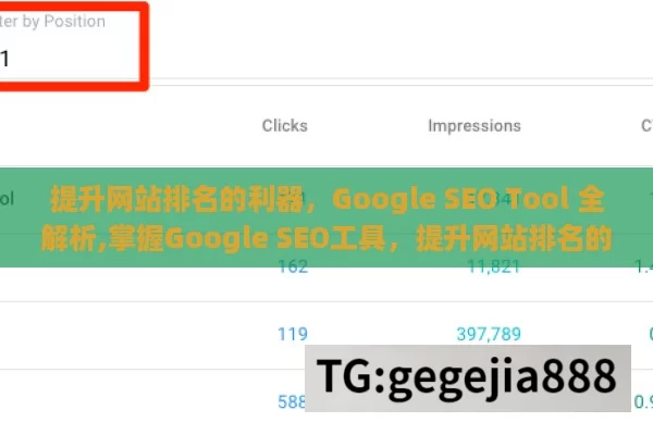 提升网站排名的利器，Google SEO Tool 全解析,掌握Google SEO工具，提升网站排名的终极指南