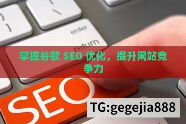 掌握谷歌 SEO 优化，提升网站竞争力