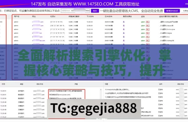 全面解析搜索引擎优化，掌握核心策略与技巧，提升网站排名